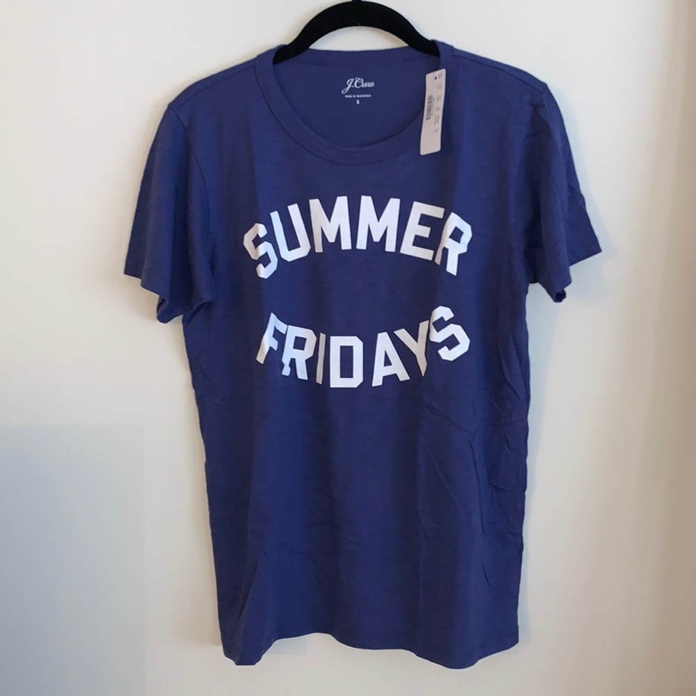 JCrew Summer Fridays Tee NWT